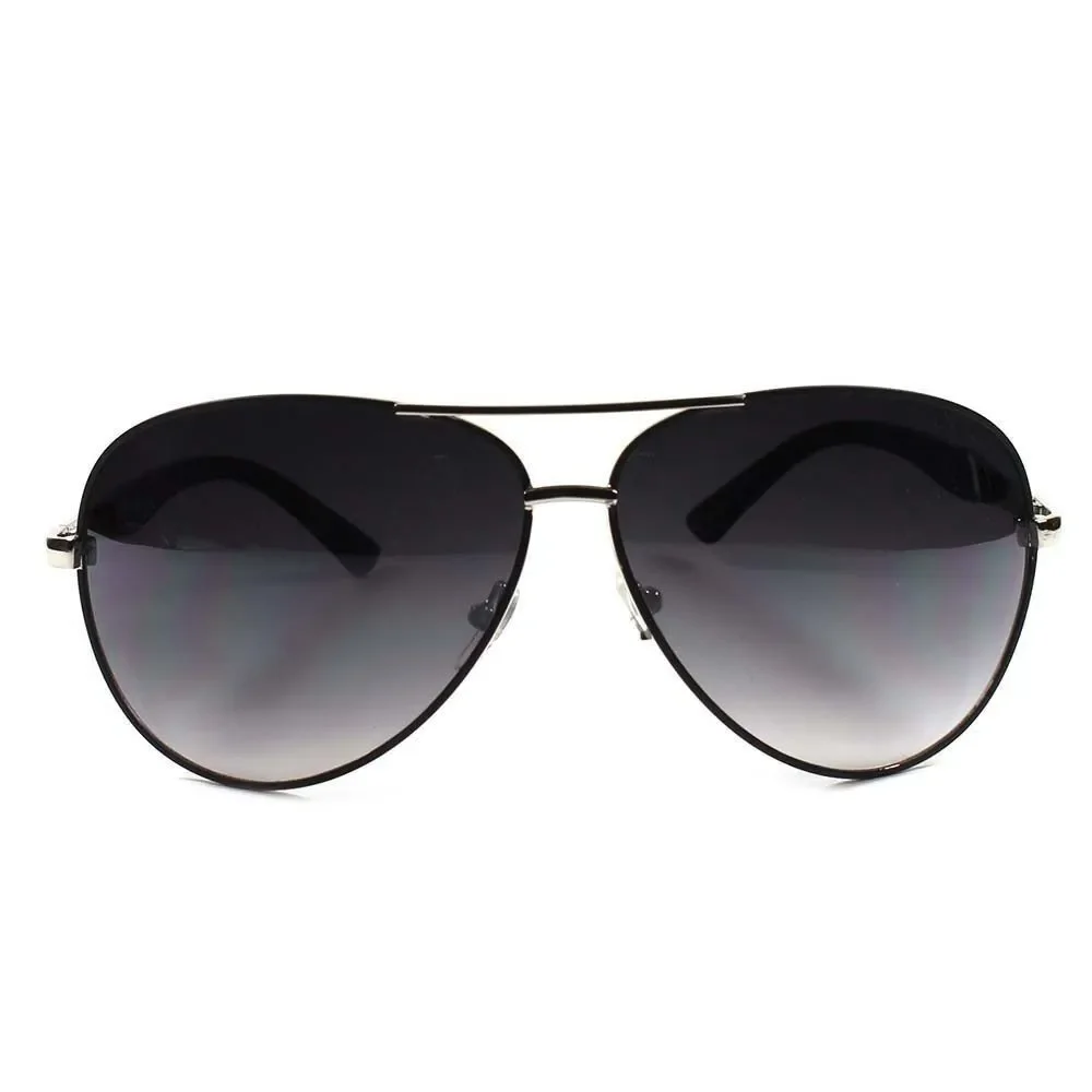 Classic Retro Vintage 80s Old Fashion Hot Mens Womens Aviation Silver Sunglasses